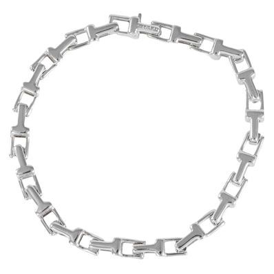 TIFFANY&Co. ティファニー ティファニーT ナロー チェーン ブレスレット スターリングシルバー シルバー【中古】