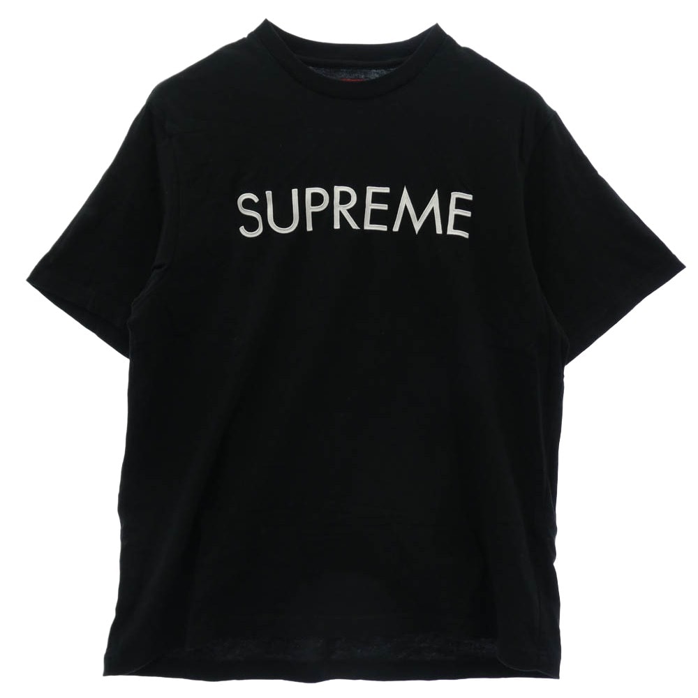 Supreme シュプリーム Tシャツ 25SS Capital S/S Top キャピタル ショートスリーブ トップ Tシャツ 半袖 カットソー ブラック系 L【中古】