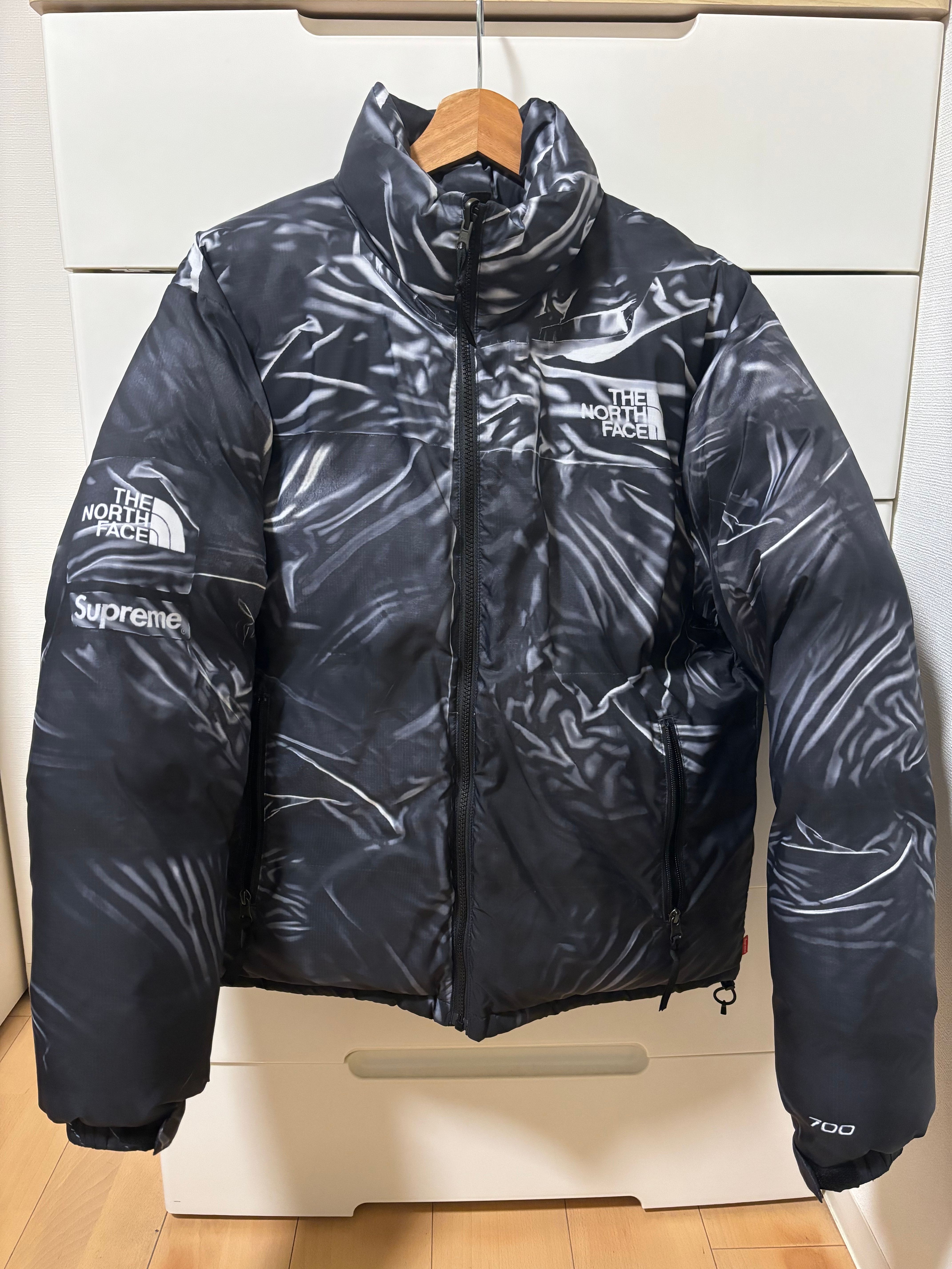 Supreme x The North Face Trompe Loeil Printed Nuptse Jacket "Black"
