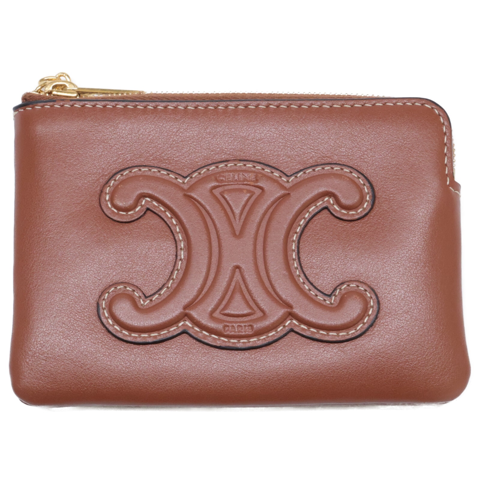 セリーヌ 24年 10C663DR8.04LU スムースカーフスキン コインパース