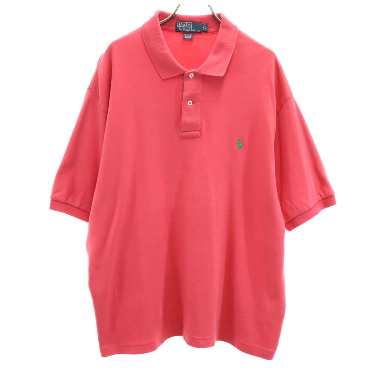 Polo by Ralph Lauren ポロバイラルフローレン 半袖 ポロシャツ XL レッド系