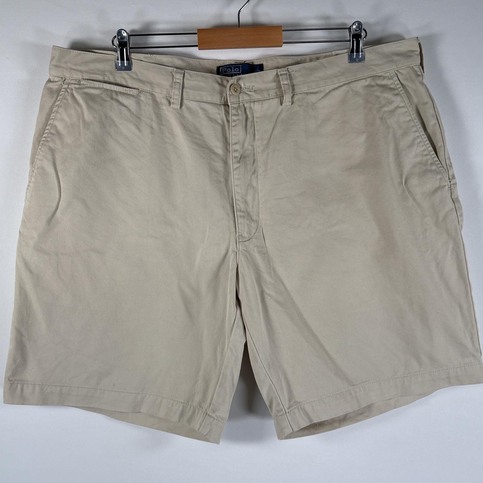 古着 90's/90年代 ポロバイラルフローレン Polo by Ralph Lauren ショートパンツ チノパン ポロチノ 大きいサイズ w42  ベージュ系 メンズ