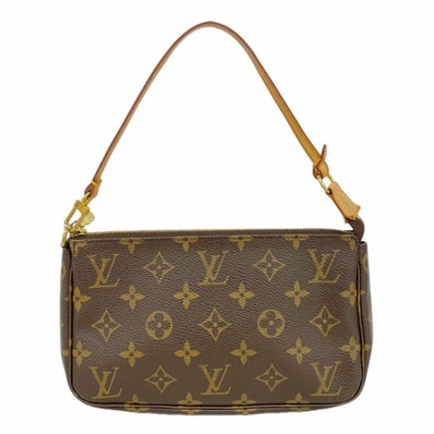 【6dd4993】ルイヴィトン ポーチ モノグラム ポシェットアクセソワール M51980 ブラウン【中古】レディース