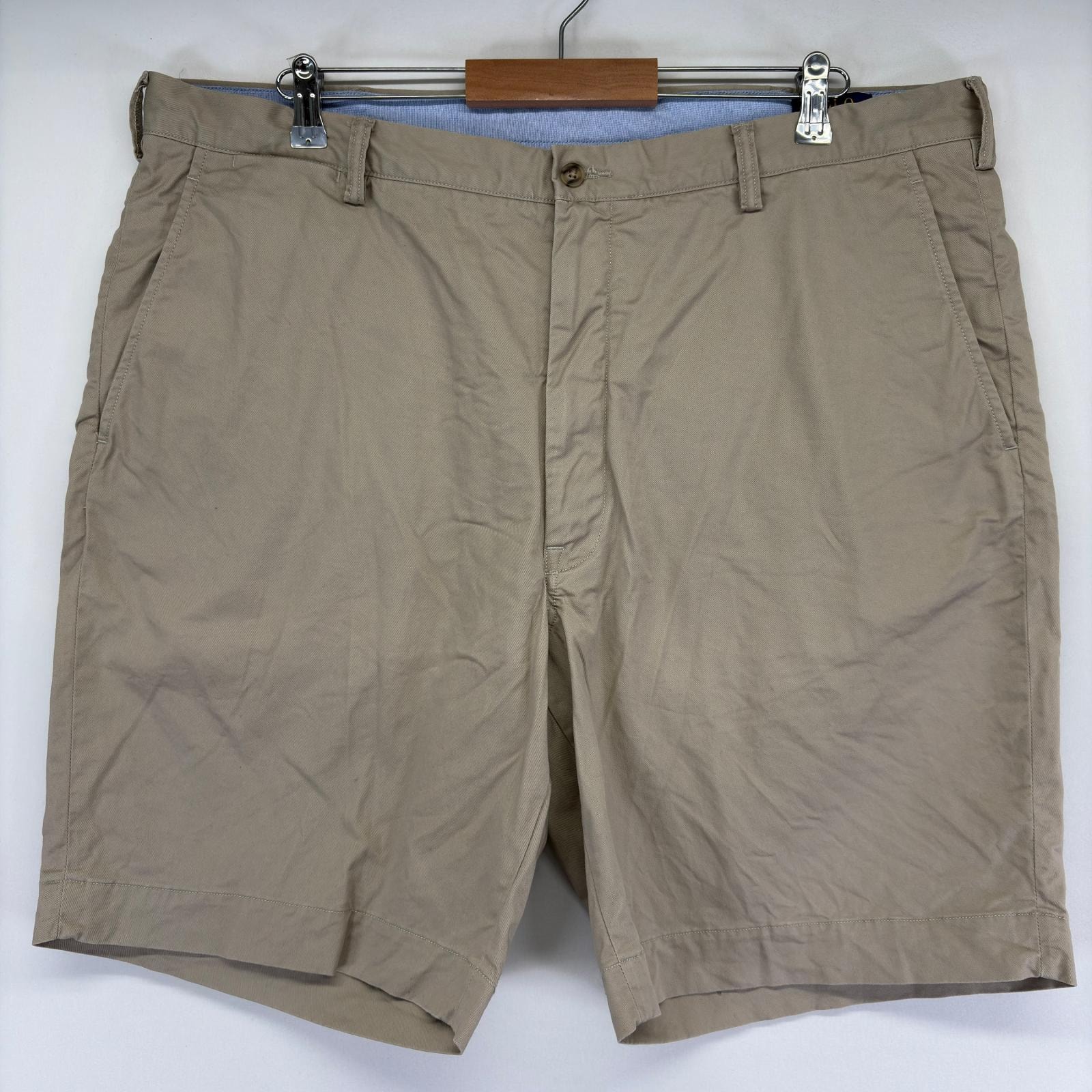 古着 ポロ・ラルフローレン POLO RALPH LAUREN パンツ チノパン ワンポイントロゴ ポニー ハーフパンツ ショート w42  ベージュ メンズ