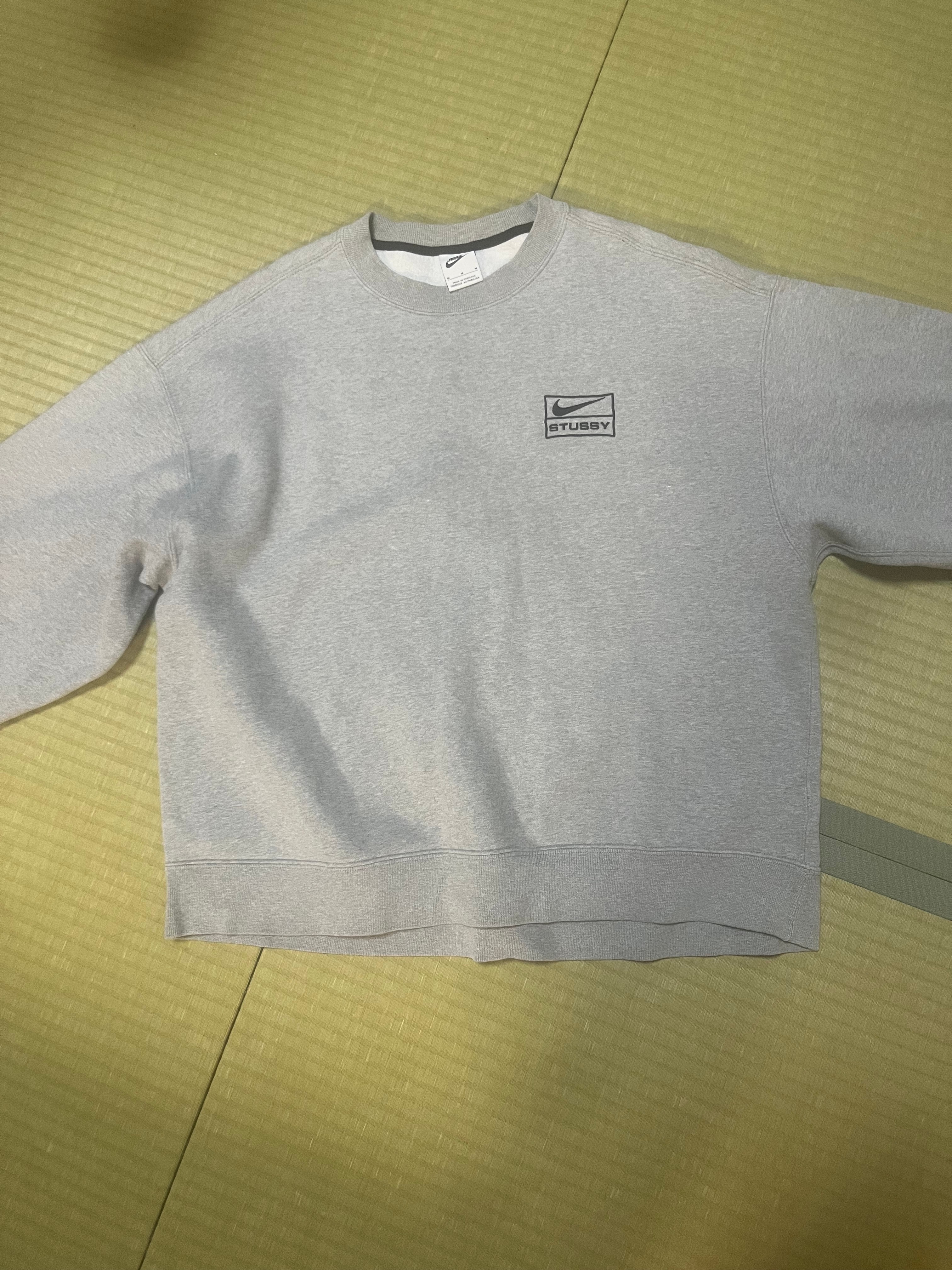Stussy x Nike Fleece Crew (US Size) "Grey" DO9337-063