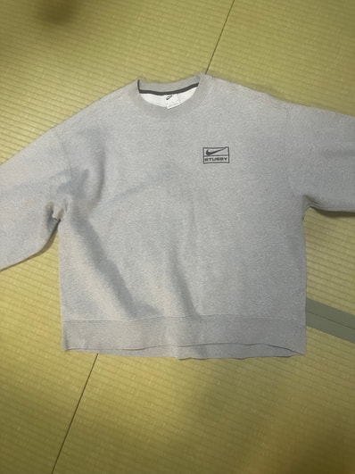 Stussy x Nike Fleece Crew (US Size) "Grey" DO9337-063