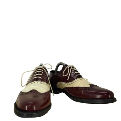 フランス製 スペクテイター シューズ エナメル バイカラーウィングチップ【1139049899296】
