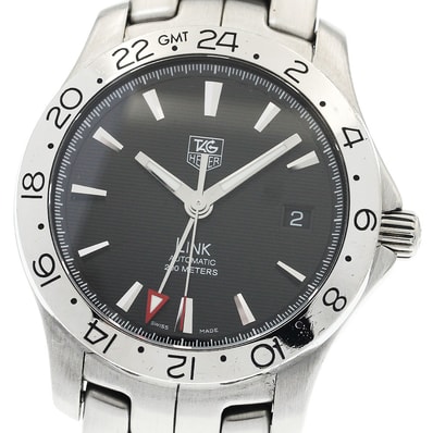 タグホイヤー リンク GMT デイト WJF2116 メンズ 【中古】