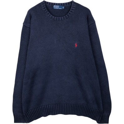 古着 ラルフローレン Ralph Lauren POLO by Ralph Lauren コットンニットセーター メンズXL相当/eaa637295