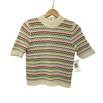 STRIPED KNIT TOP【1138552672068】