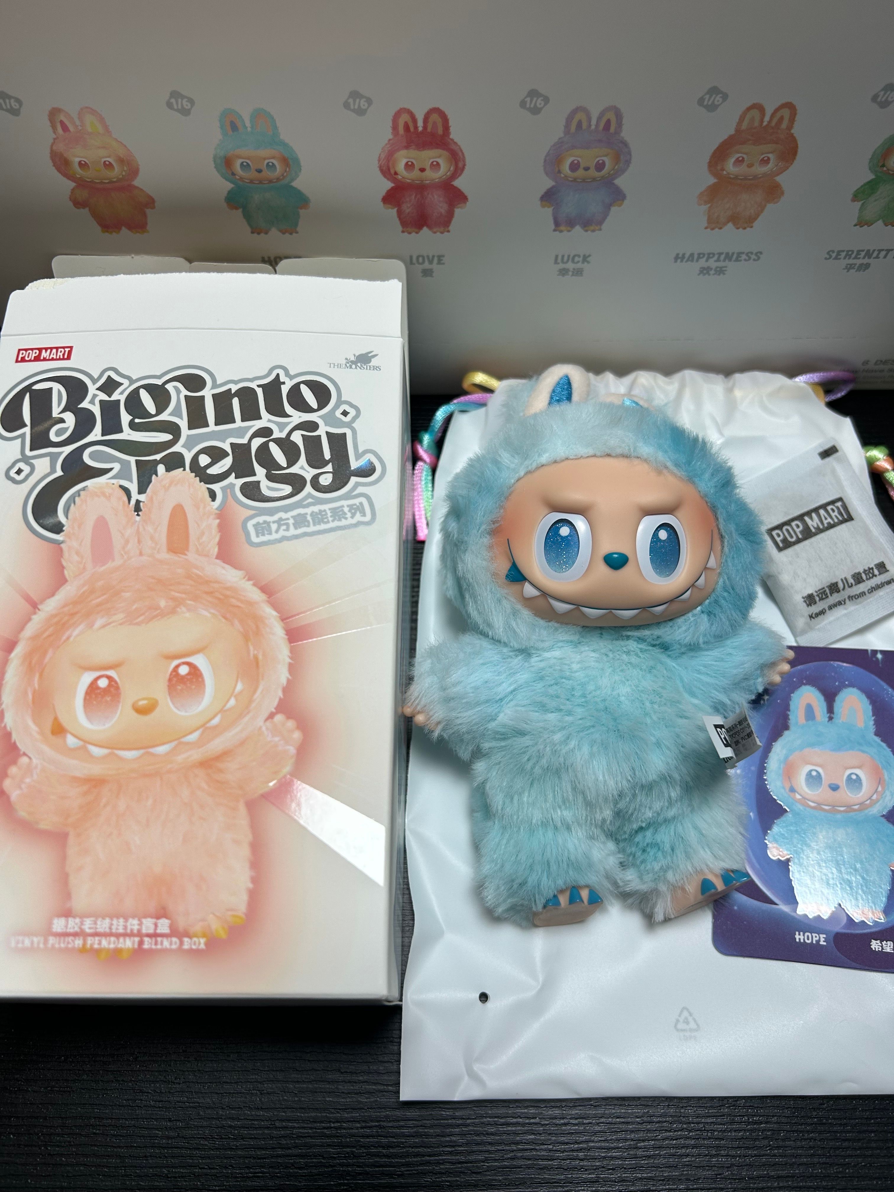 POP MART THE MONSTERS (LABUBU) Big into Energy Series Plush Pendant HOPE