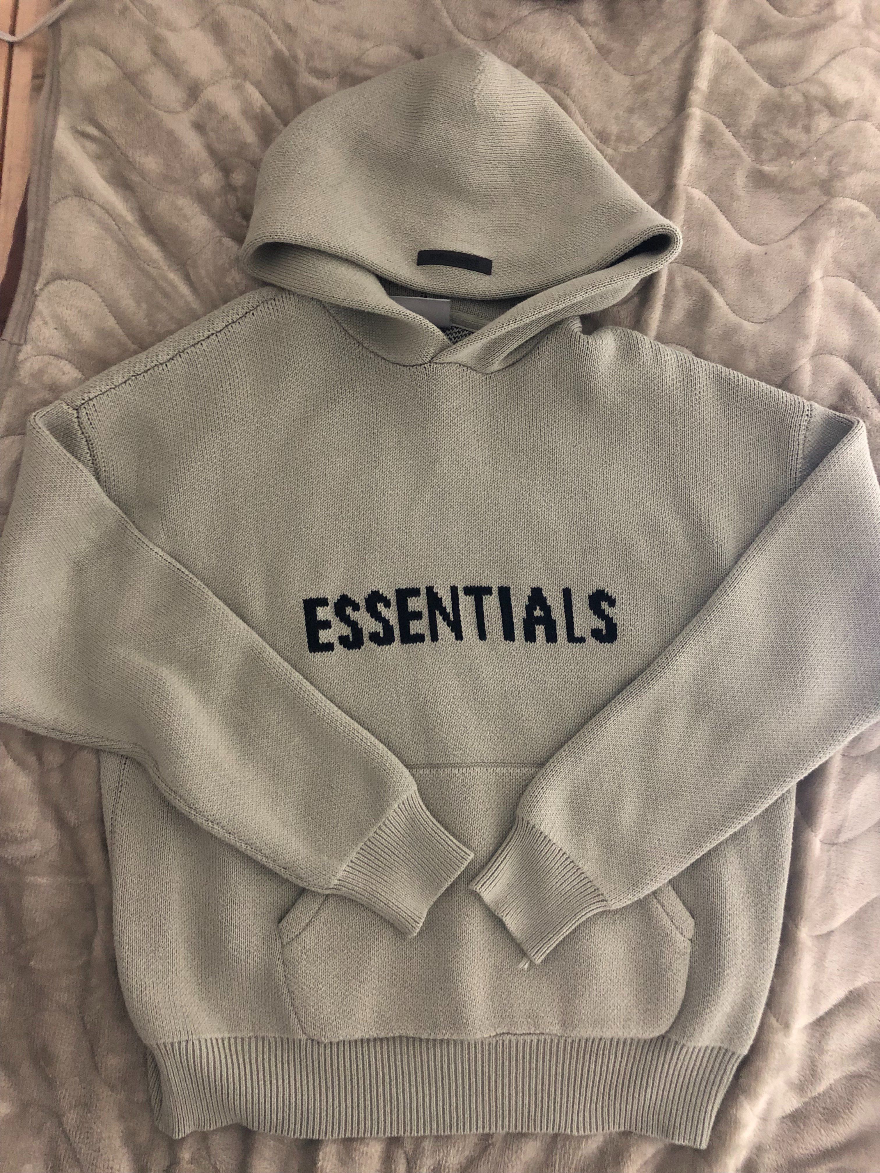 FEAR OF GOD ESSENTIALS KNIT PULLOVER "Pistachio"