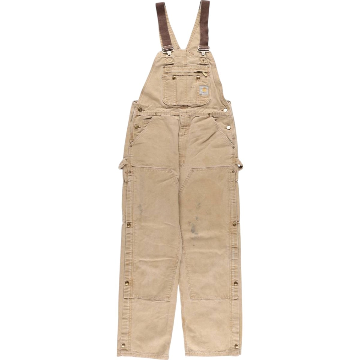 古着 00年代 カーハート Carhartt ダブルニー ダック オーバーオール USA製 メンズw36相当/eaa544635