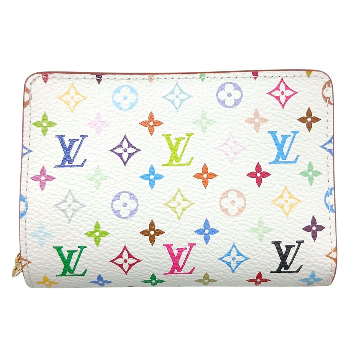 LOUIS VUITTON ルイ・ヴィトン LV TM ポルトフォイユ ルー 二つ折り財布 M14093 モノグラム マルチカラー レディース【中古】