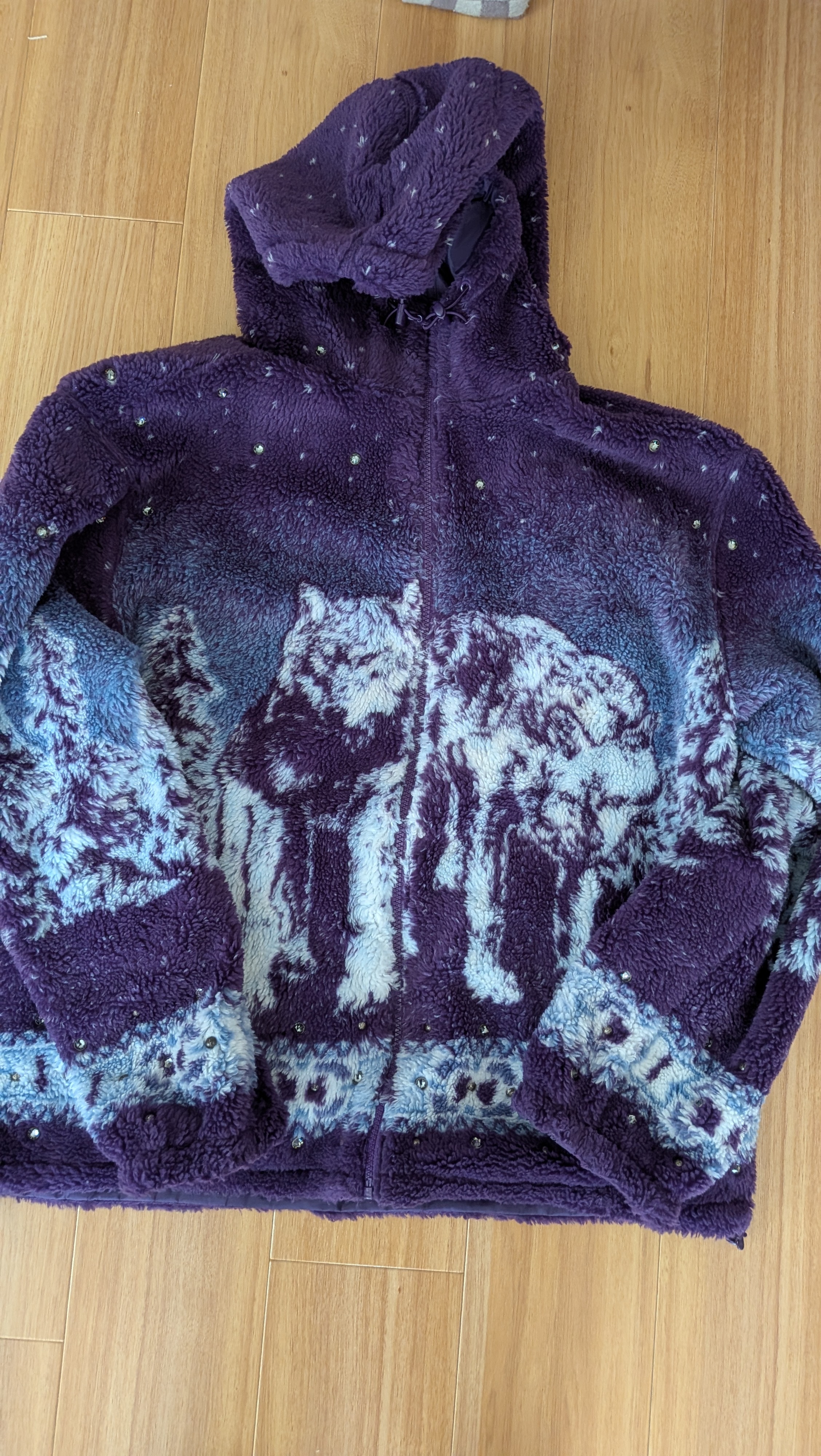 Supreme x B.B. Simon Reversible Hooded Fleece Jacket "Purple"