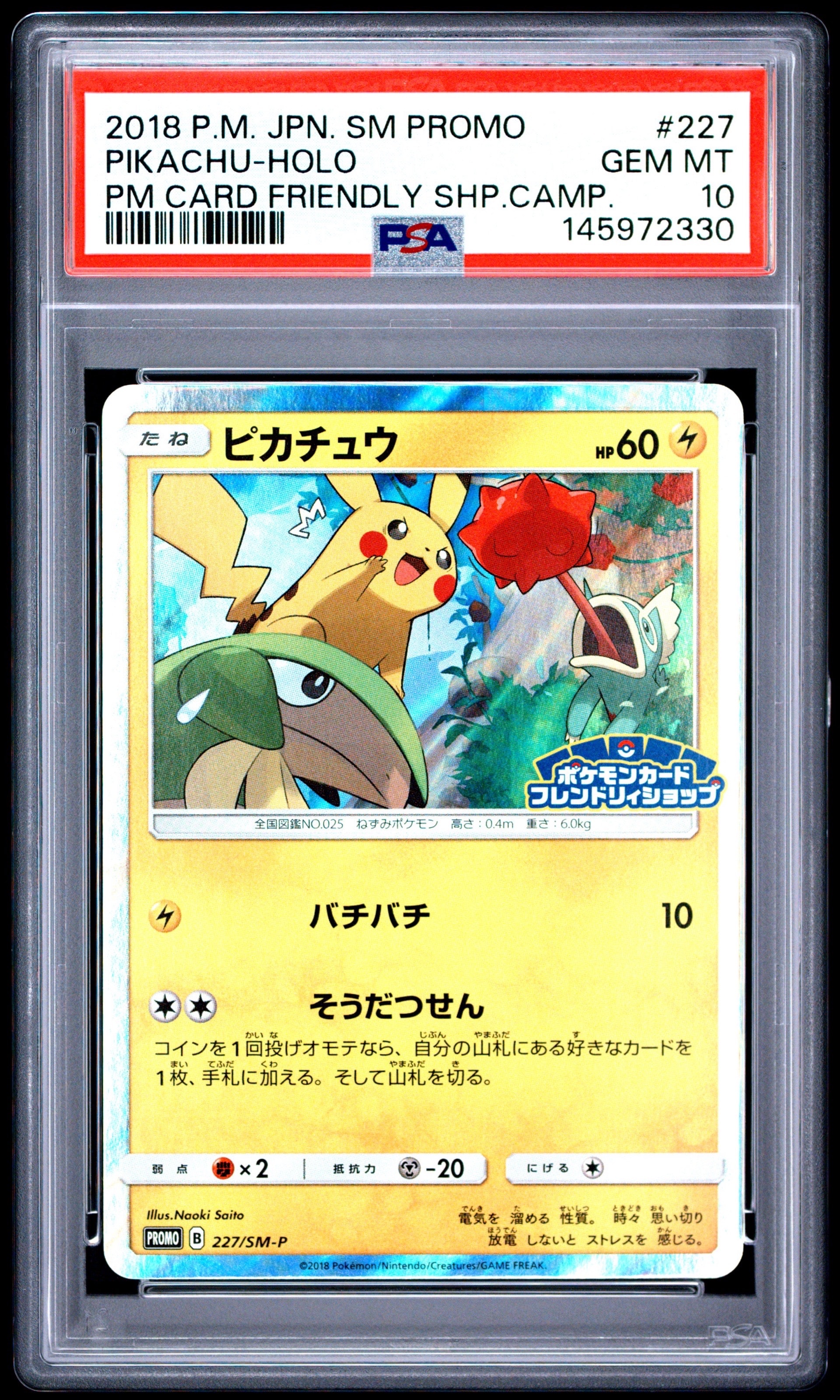 ピカチュウ P [SM-P 227](プロモーションカード「ポケモンカード