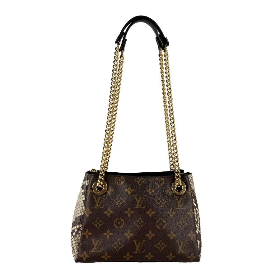 ルイ ヴィトン LOUIS VUITTON ショルダーバッグ モノグラム スレンヌBB モノグラムキャンバス/パイソン ブラウン/ベージュ レディース【中古】 z10937