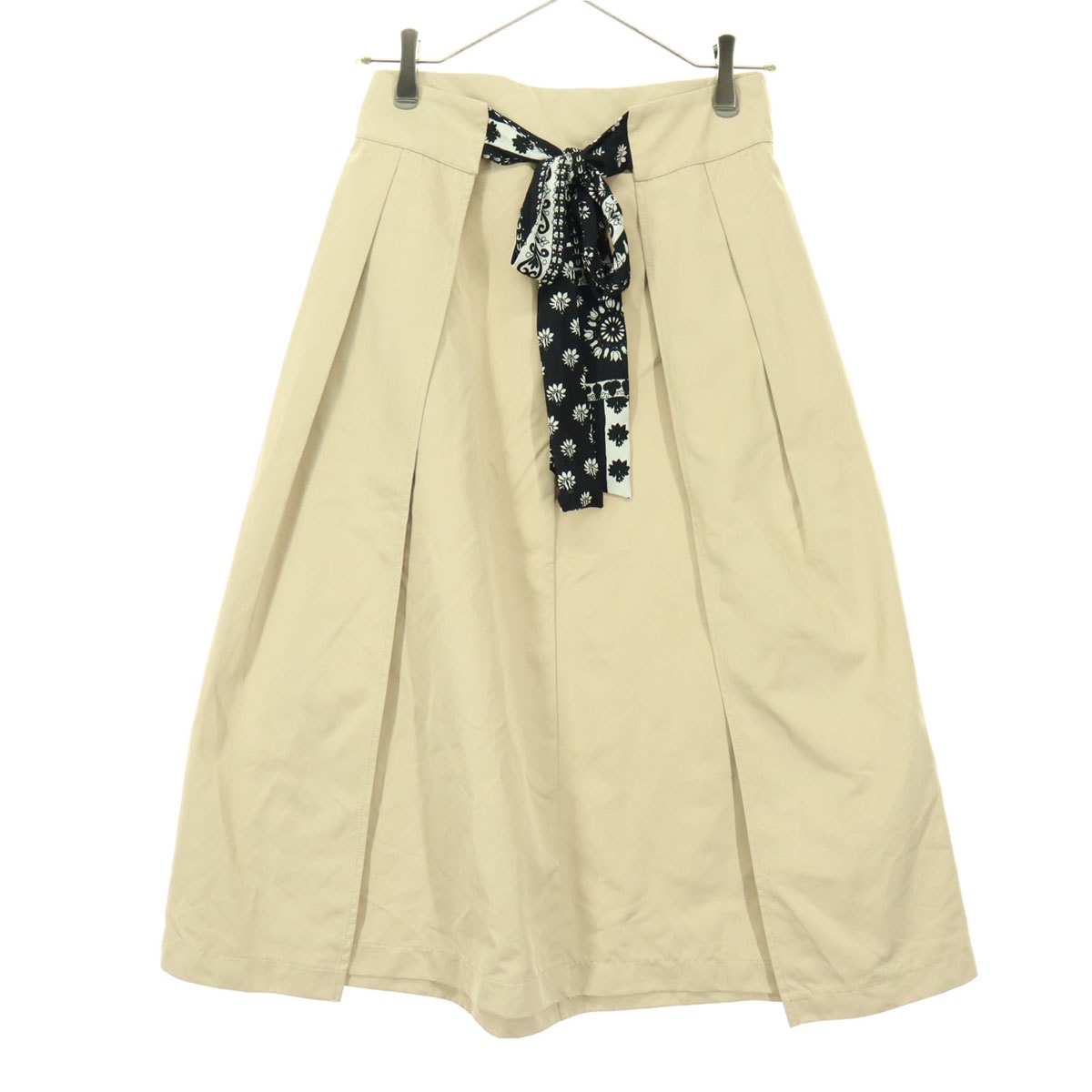 ZARA ザラ 花柄 ロング丈 スカート XS ブラウン