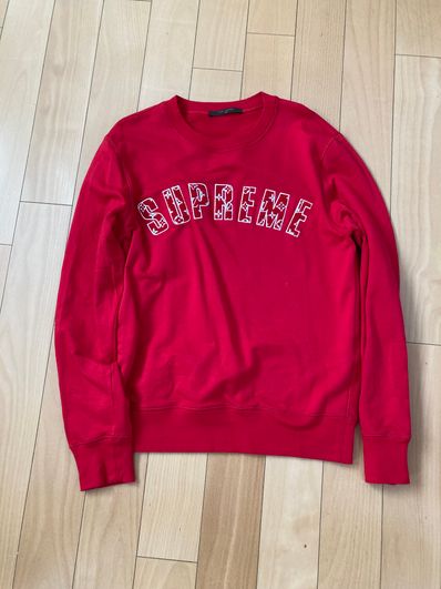 Supreme / Louis Vuitton Arc Logo Crewneck "Red"