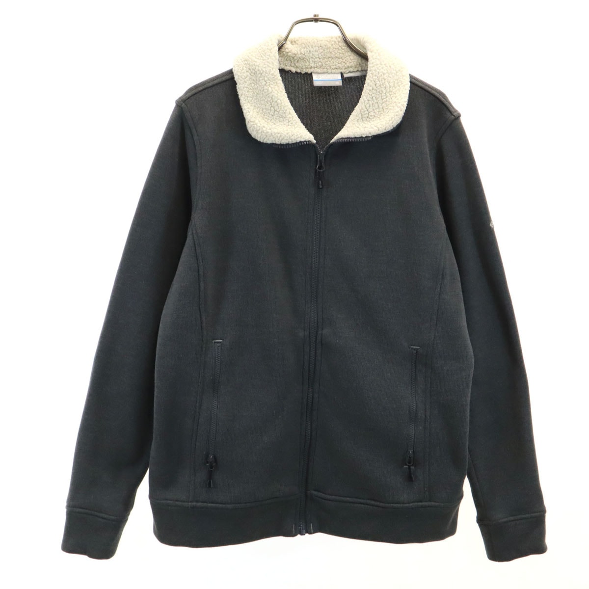 Columbia コロンビア ジップ ニットジャケット XL カーキ系 アウトドア