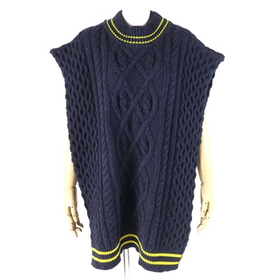 極美品 メゾンマルジェラ1
ベスト ネイビー イエロー レディース S51TH0038