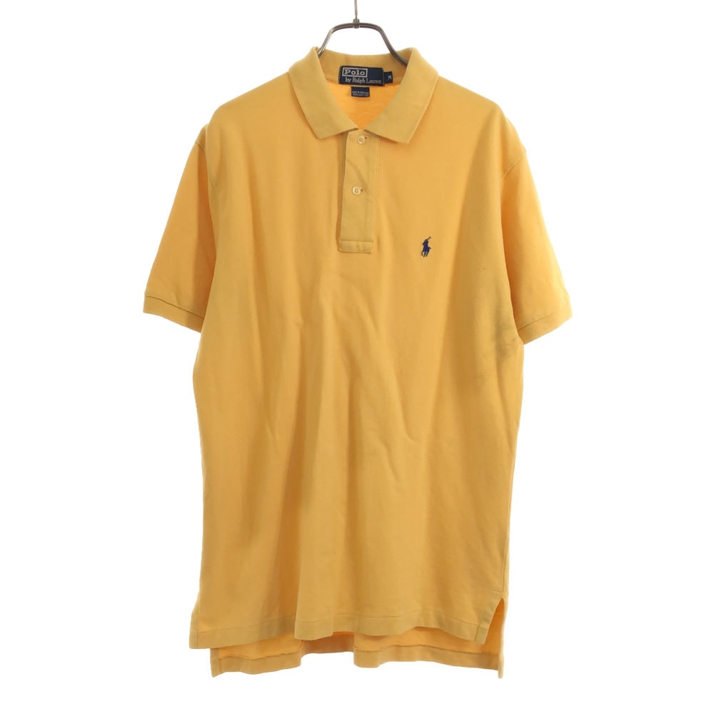 Polo by Ralph Lauren ポロバイラルフローレン 半袖 ポロシャツ M イエロー 鹿の子地