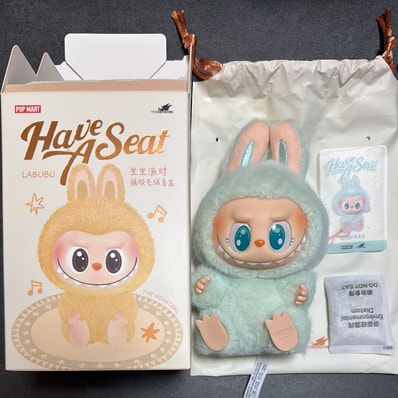POP MART THE MONSTERS (LABUBU) Have a Seat Plush Series QUQU