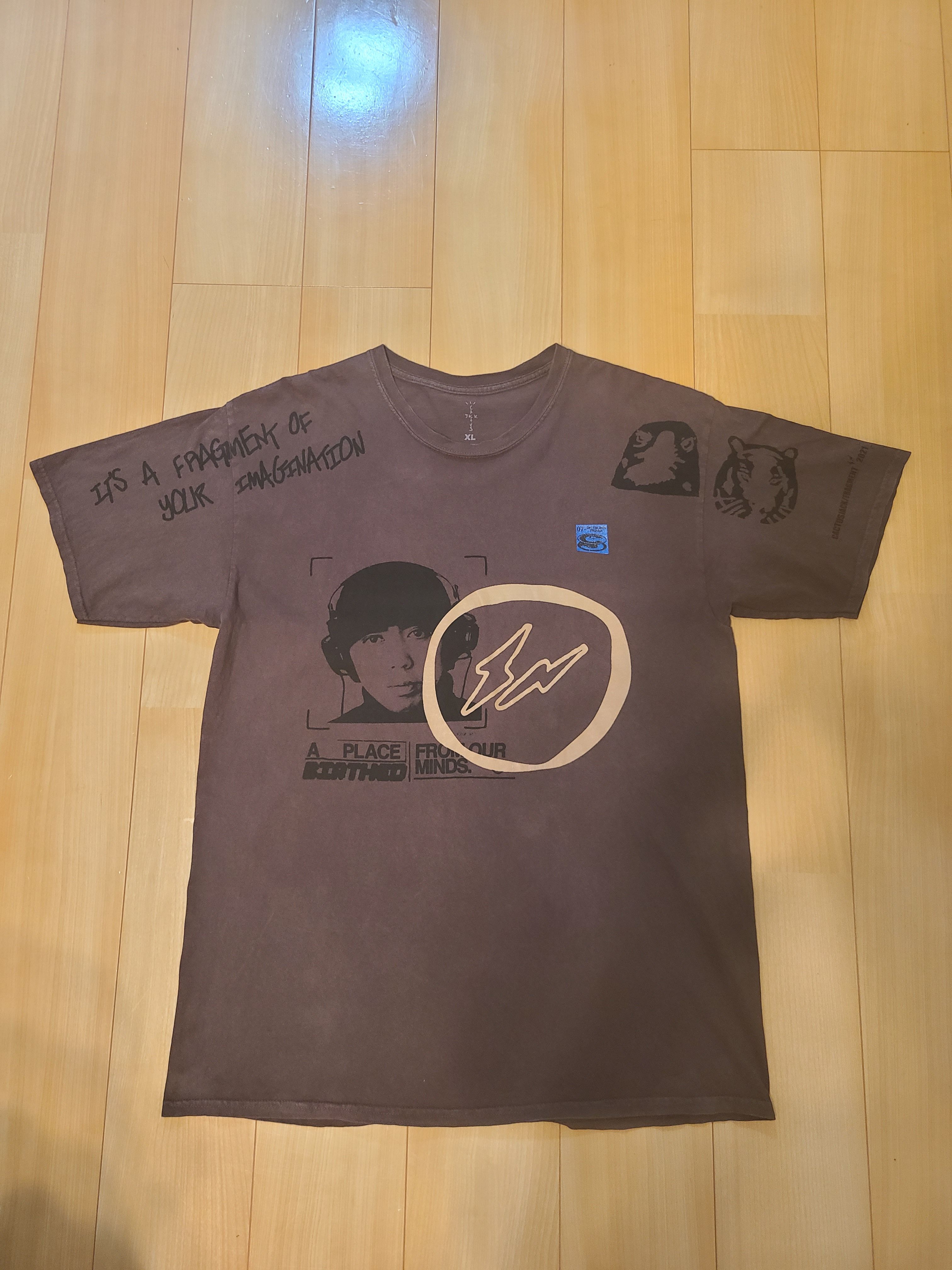 Travis Scott Cactus Jack For Fragment Hiroshi Tee "Braun"