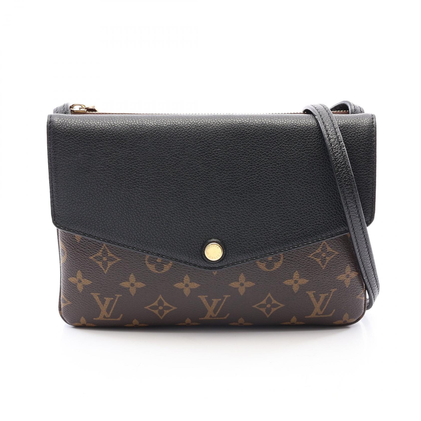 Louis Vuitton Monogram Twice Shoulder Bag "Noir"
