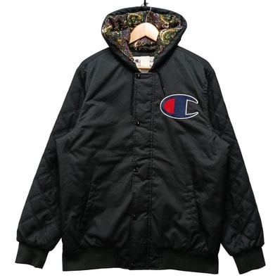 SUPREME シュプリーム × Champion 13AW Zip Up Jacket フード ブルゾン 55256