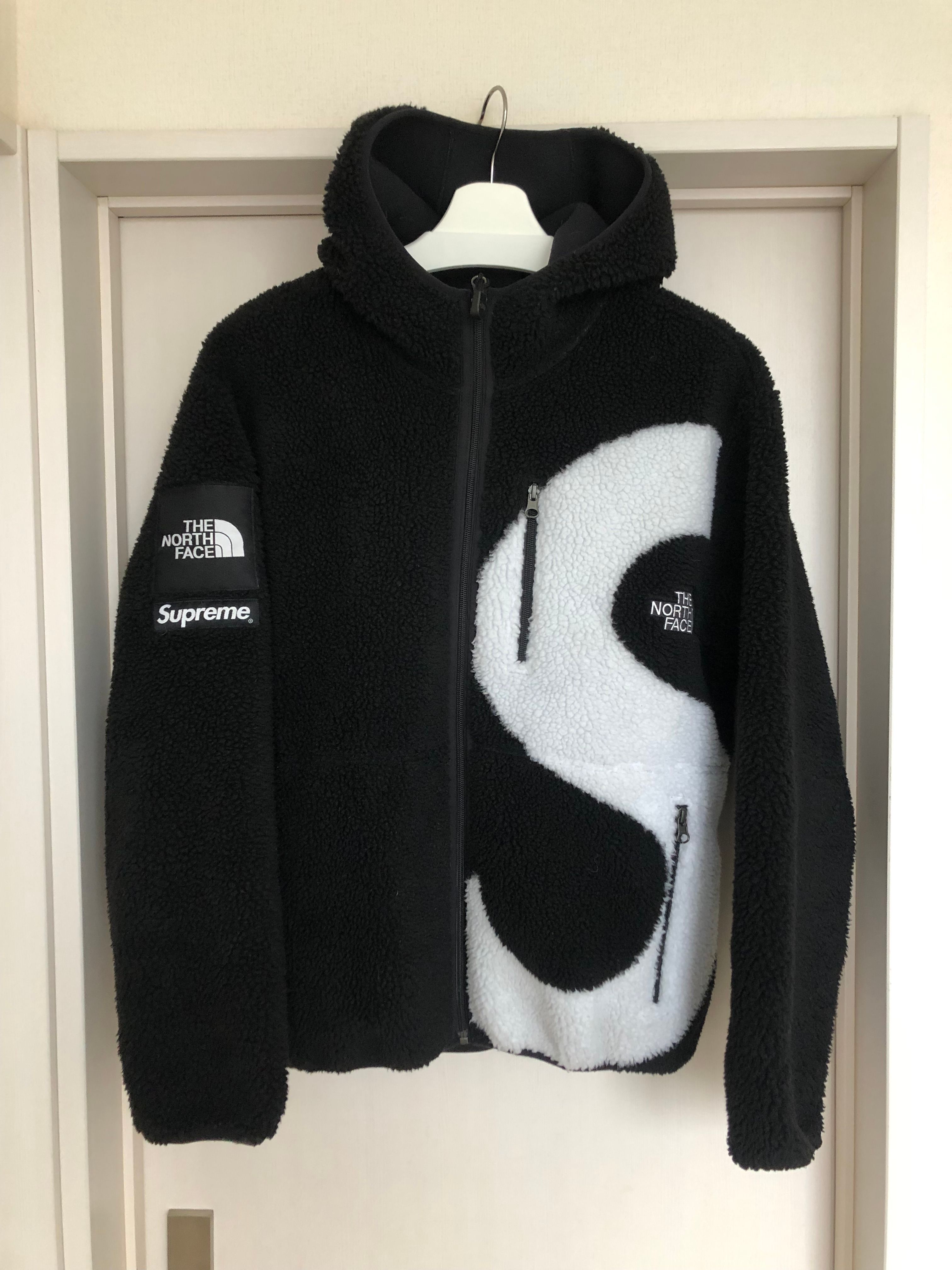 Supreme x The North Face S Logo Hooded Fleece Jacket "Black"
