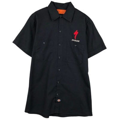 古着 ディッキーズ Dickies 半袖 ワークシャツ ボックスシャツ メンズM相当/eaa658058