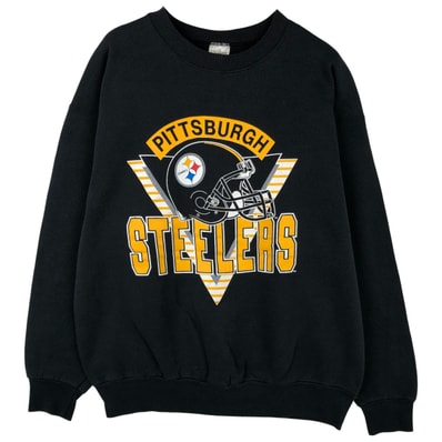 古着 90年代 フルーツオブザルーム FRUIT OF THE LOOM NFL PITTSBURGH STEELERS ピッツバーグスティーラーズ プリントスウェットシャツ トレーナー メンズXL相当 ヴィンテージ/eaa610393