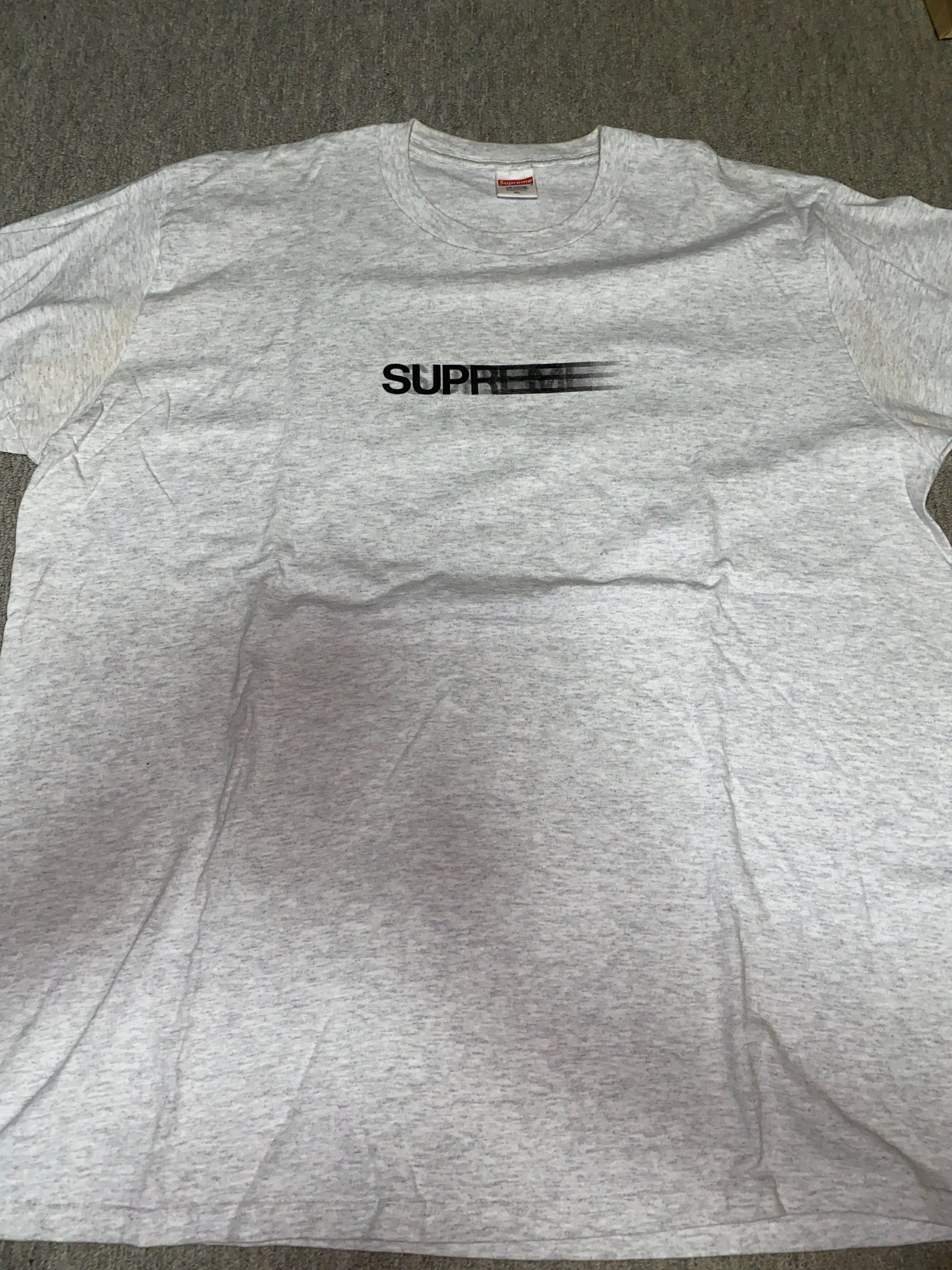 Supreme Motion Logo Tee "Ash Grey" (20SS)