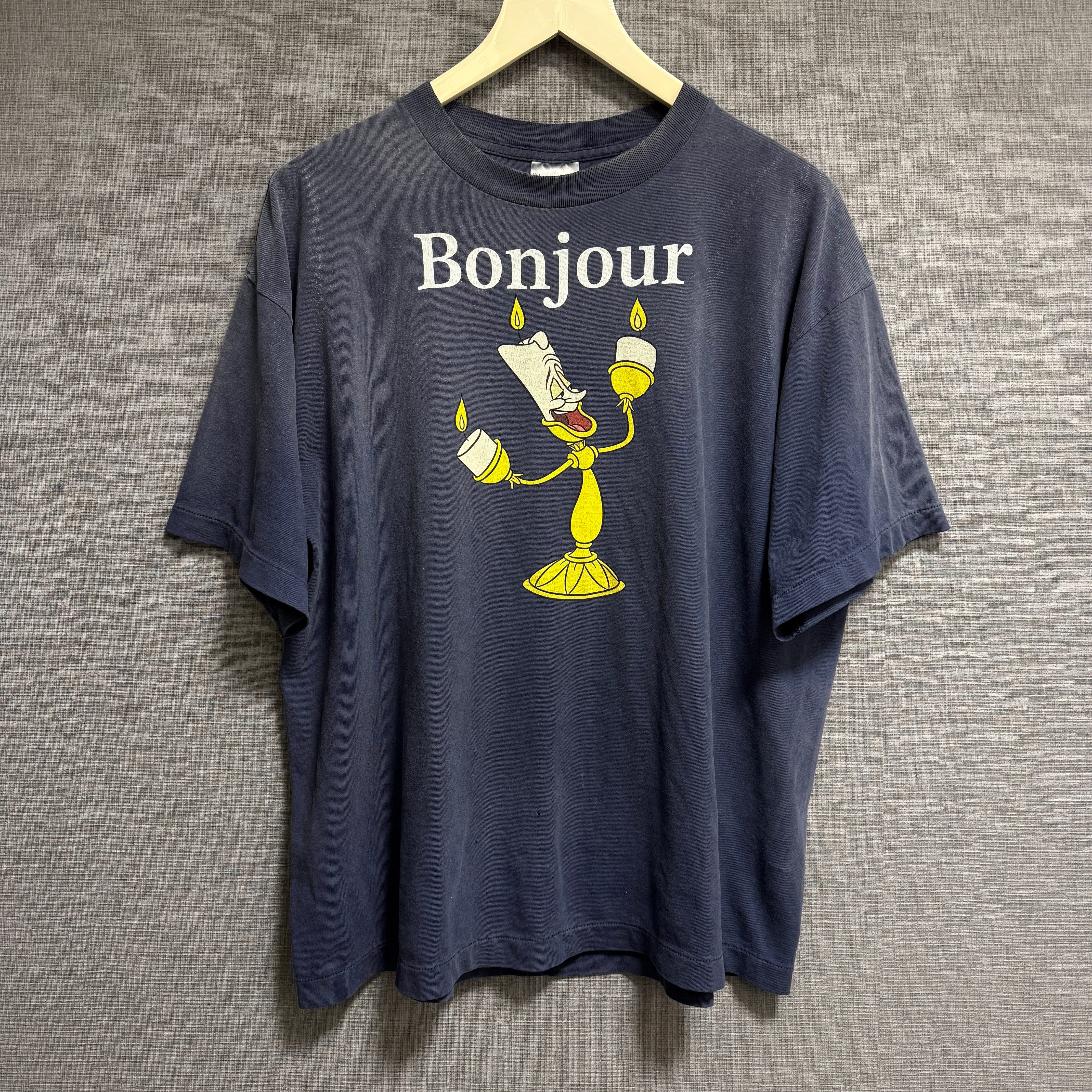 SAINT Mxxxxxx x Disney Beauty and the Beast SS Tee Bonjour "Navy"