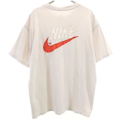 NIKE ナイキ バックロゴ 半袖 Tシャツ XL アイボリー
