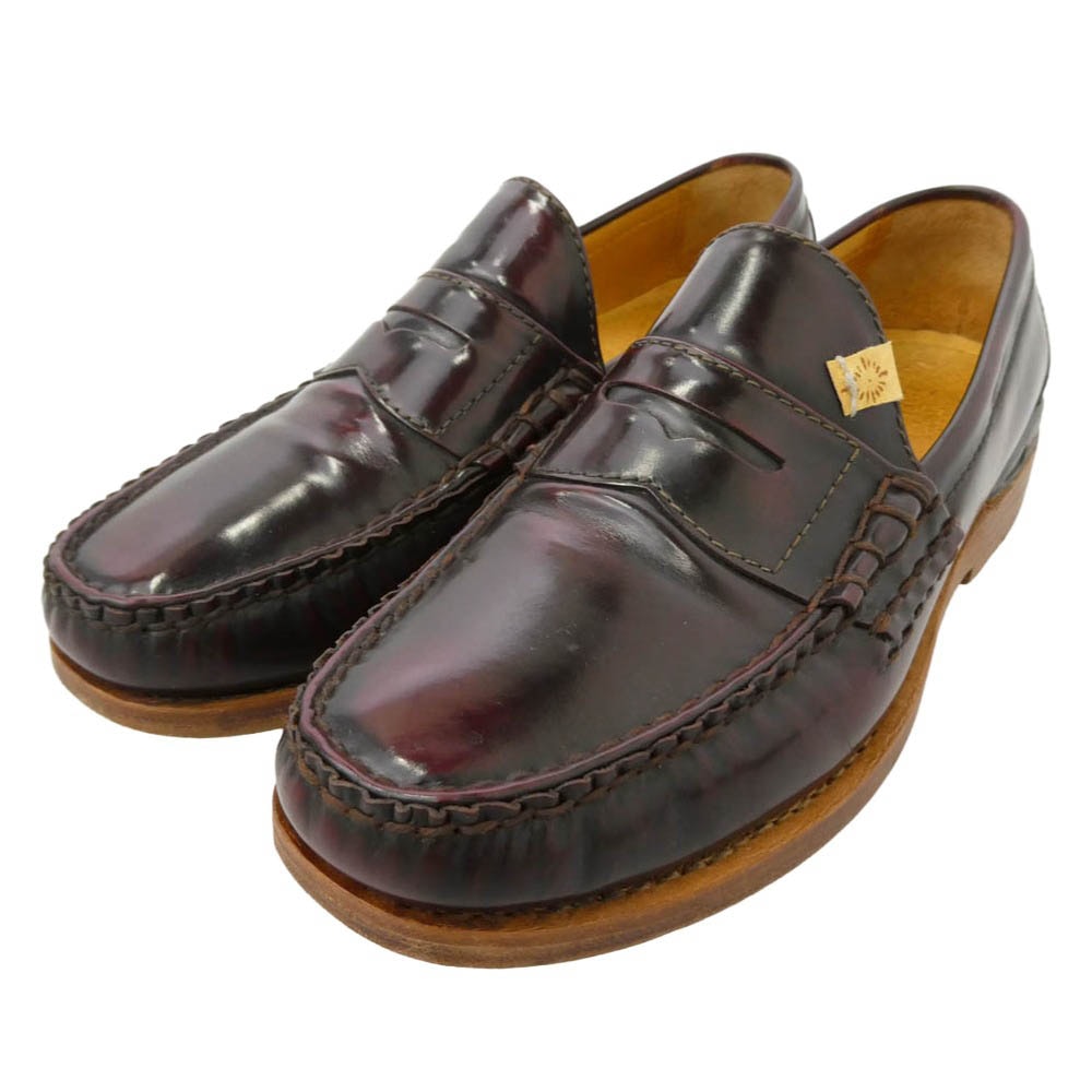 VISVIM ビズビム 0112302002005 FABRO CG FOLK FIL限定 ローファー スリッポン シューズ ダークブラウン系 9【中古】