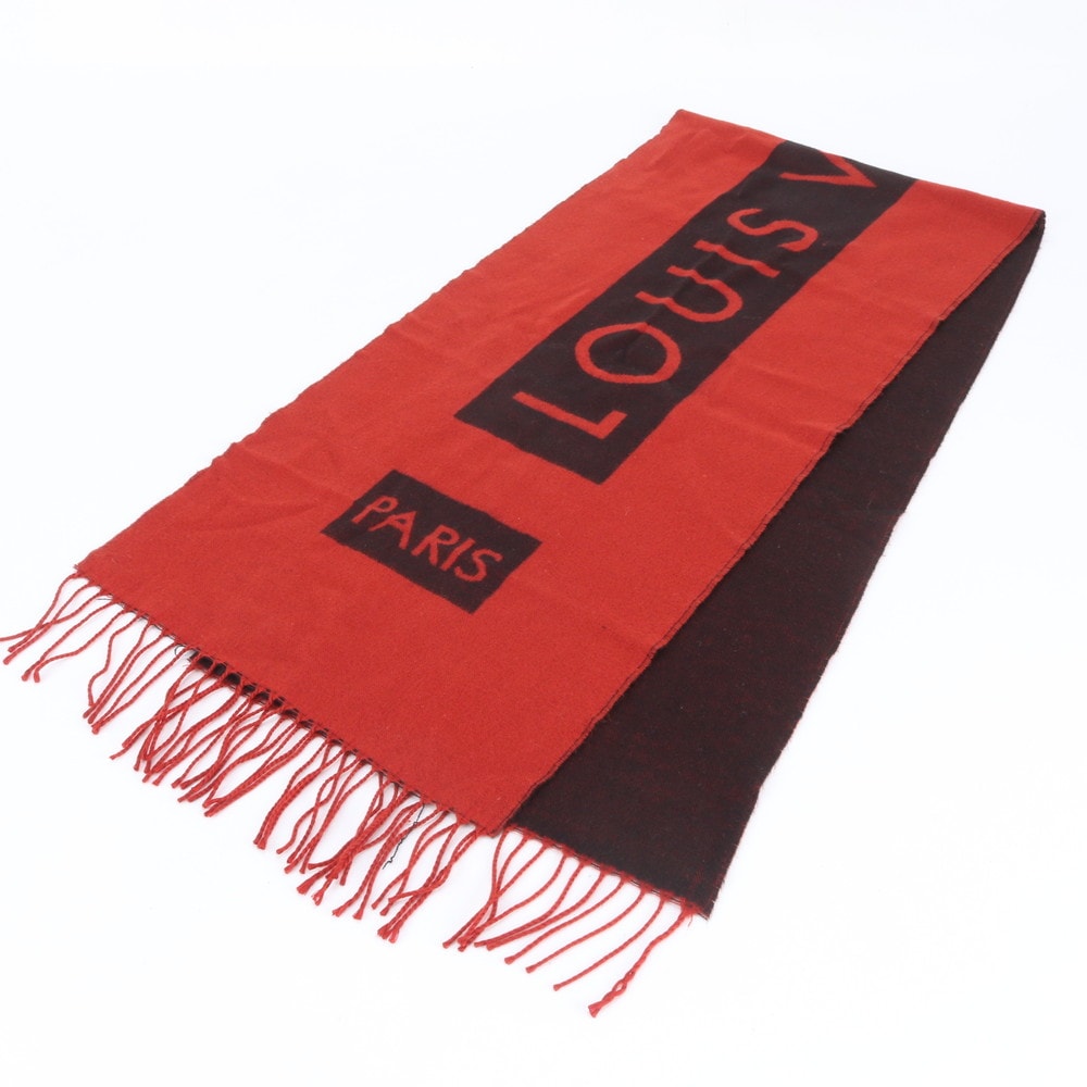 ■美品 ルイヴィトン エシャルプ バローダ フリンジ ストールマフラー