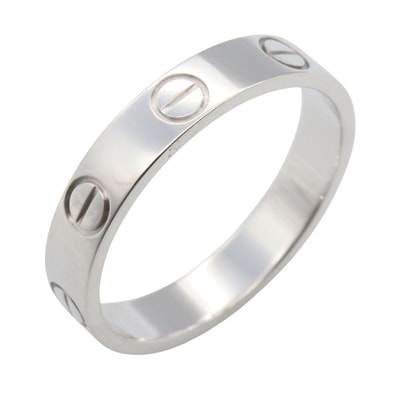 カルティエ CARTIER ミニラブリング リング・指輪 ジュエリー K18WG(ホワイトゴールド) メンズ レディース シルバー系 【中古】