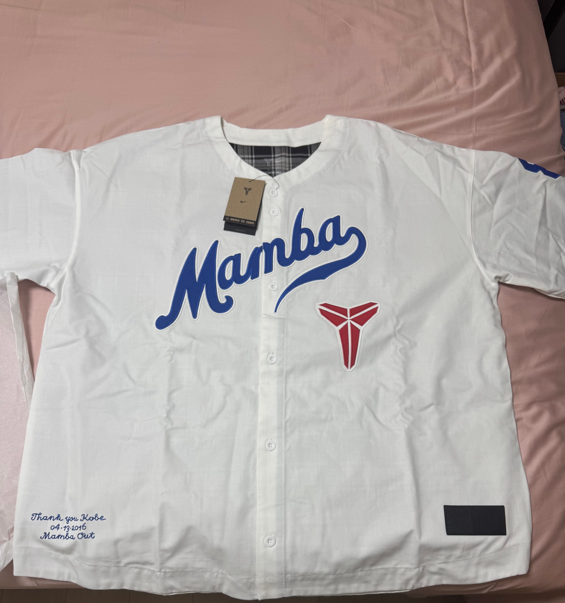 Nike x Kobe Baseball Jersey "White/Blue"