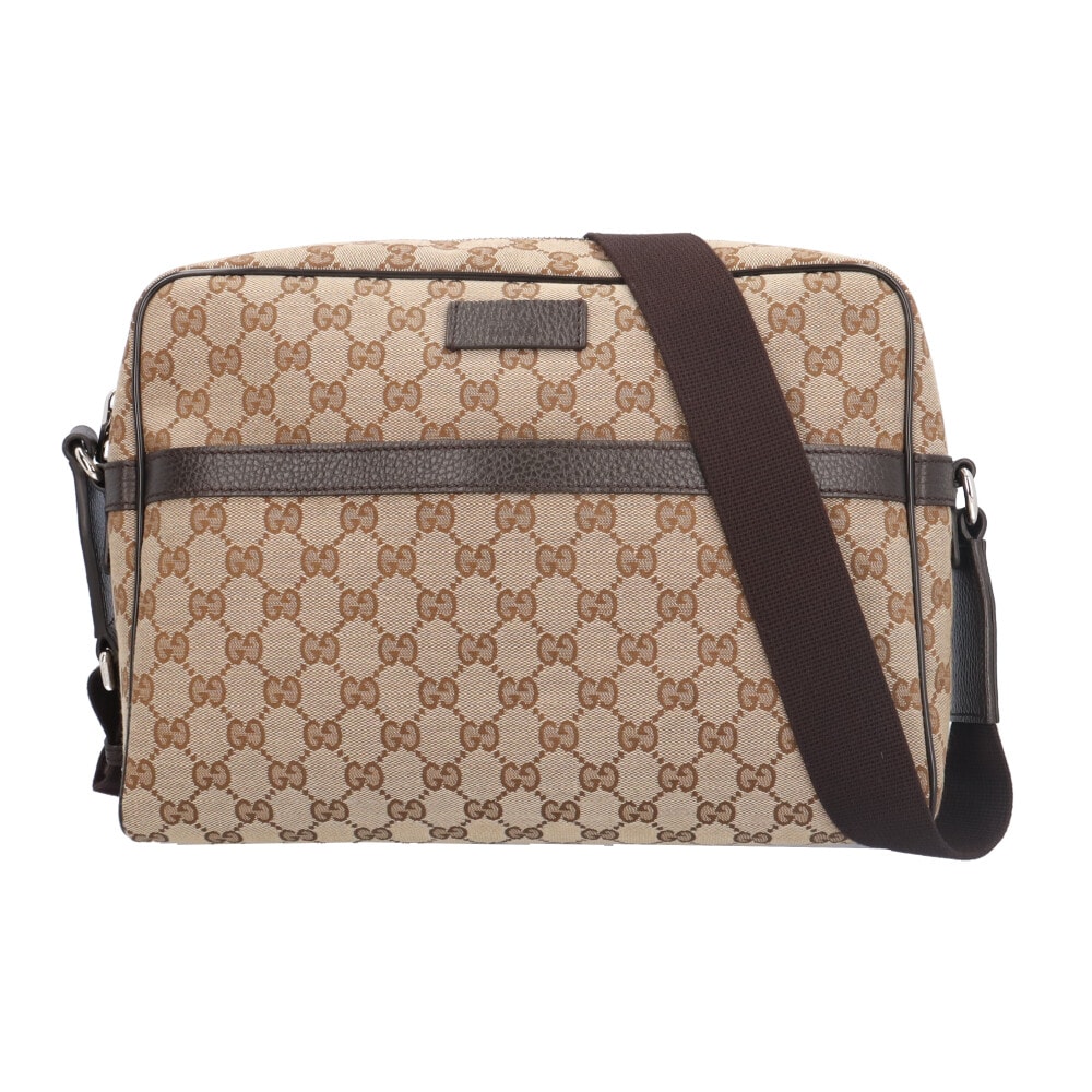 グッチ ショルダーバッグ GUCCI GGキャンバス ショルダーバッグ GGキャンバス 449173 ブラウン メンズ GUCCI 中古
