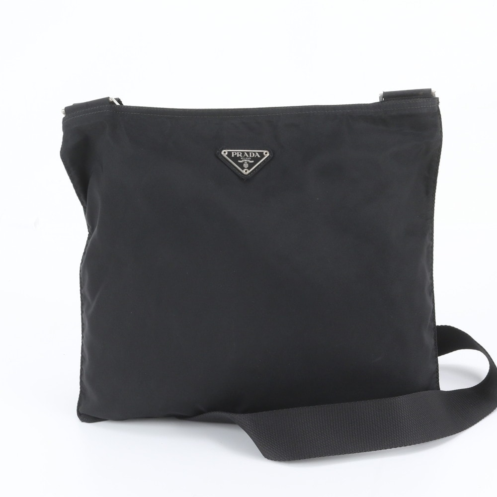 ■美品 プラダ テスート ナイロントライアングル ロゴショルダーバッグ