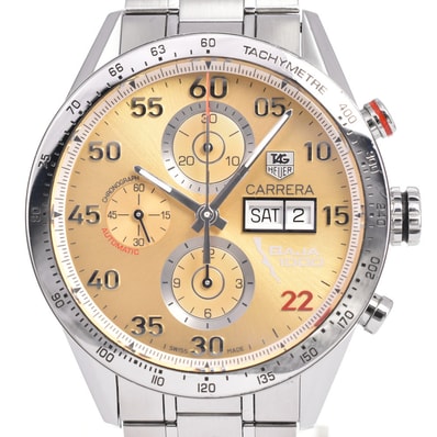 タグホイヤー TAG HEUER CV2A1H カレラ バハ カリフォルニア 1000 日本400本限定 自動巻き メンズ 良品 箱・保証書付き B#146557
