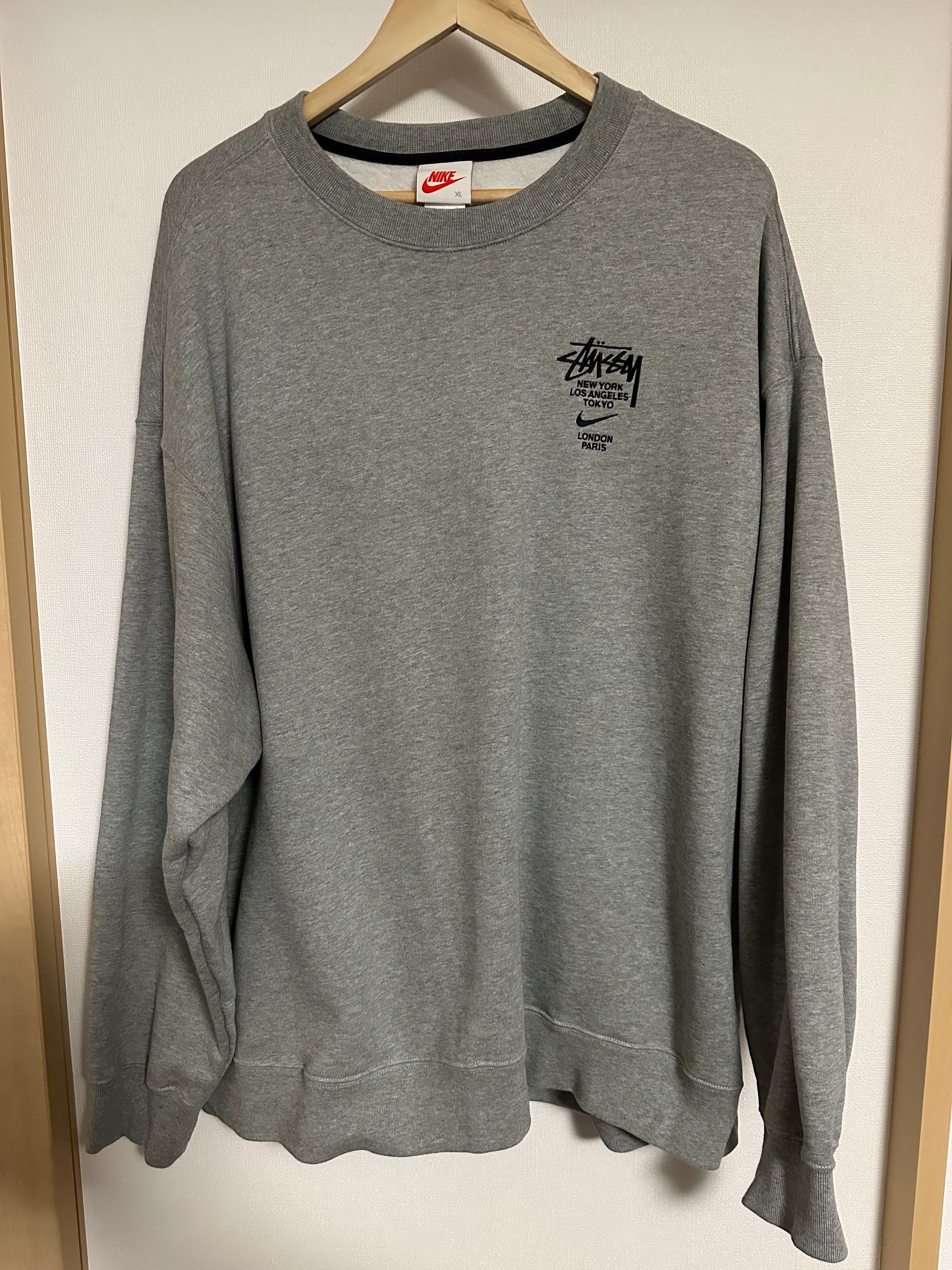 Nike x Stussy International Crewneck Sweatshirt (US Size) "Grey" DC4198-050