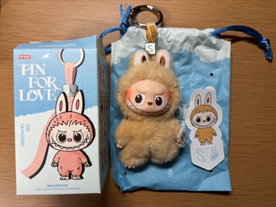 POP MART THE MONSTERS (LABUBU) Pin for Love Series-Vinyl Plush Pendant (N-Z) S