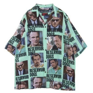 WACKO MARIA ワコマリア 24ss reservoir dogs S/S HAWAIIAN SHIRT レザボア・ドッグス ハワイアン 半袖 シャツ ライトグリーン系 ミントグリーン系 XL【中古】