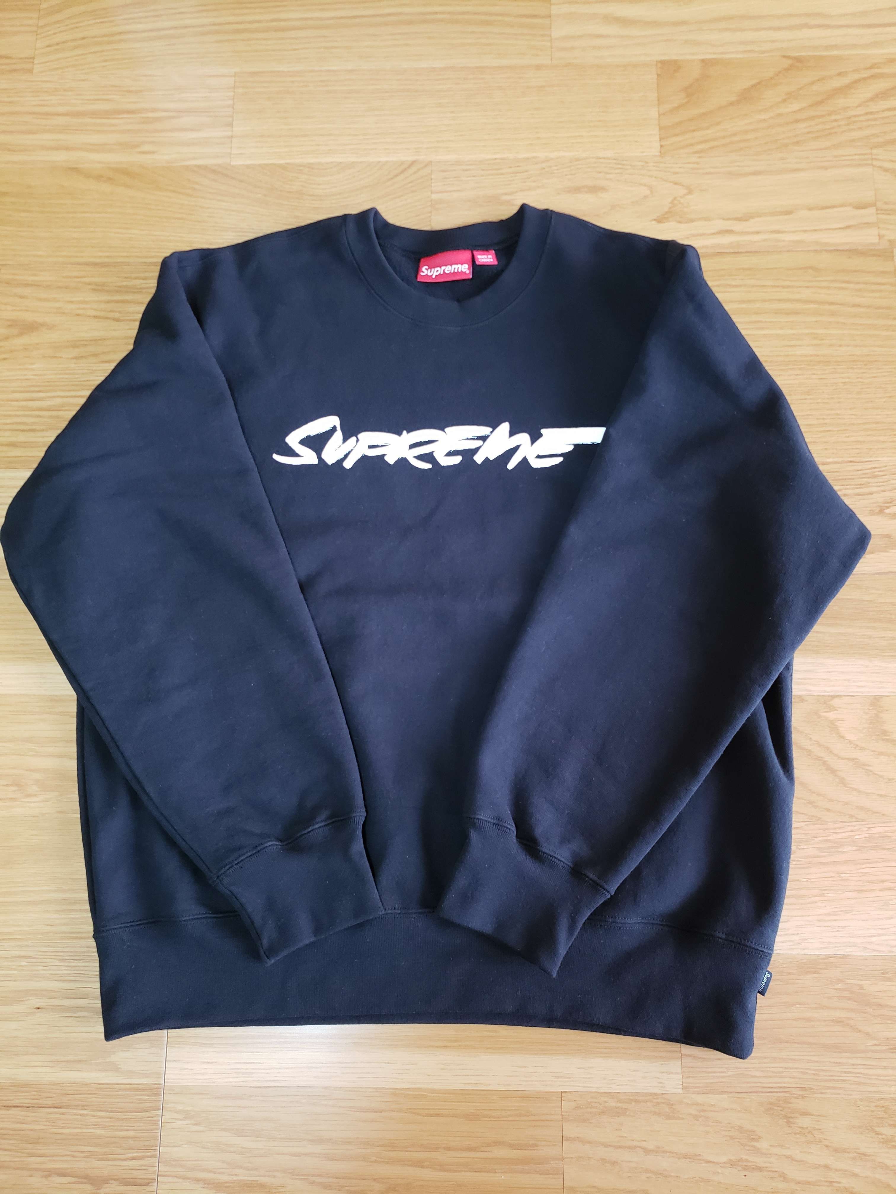 Supreme Futura Logo Crewneck "Black"