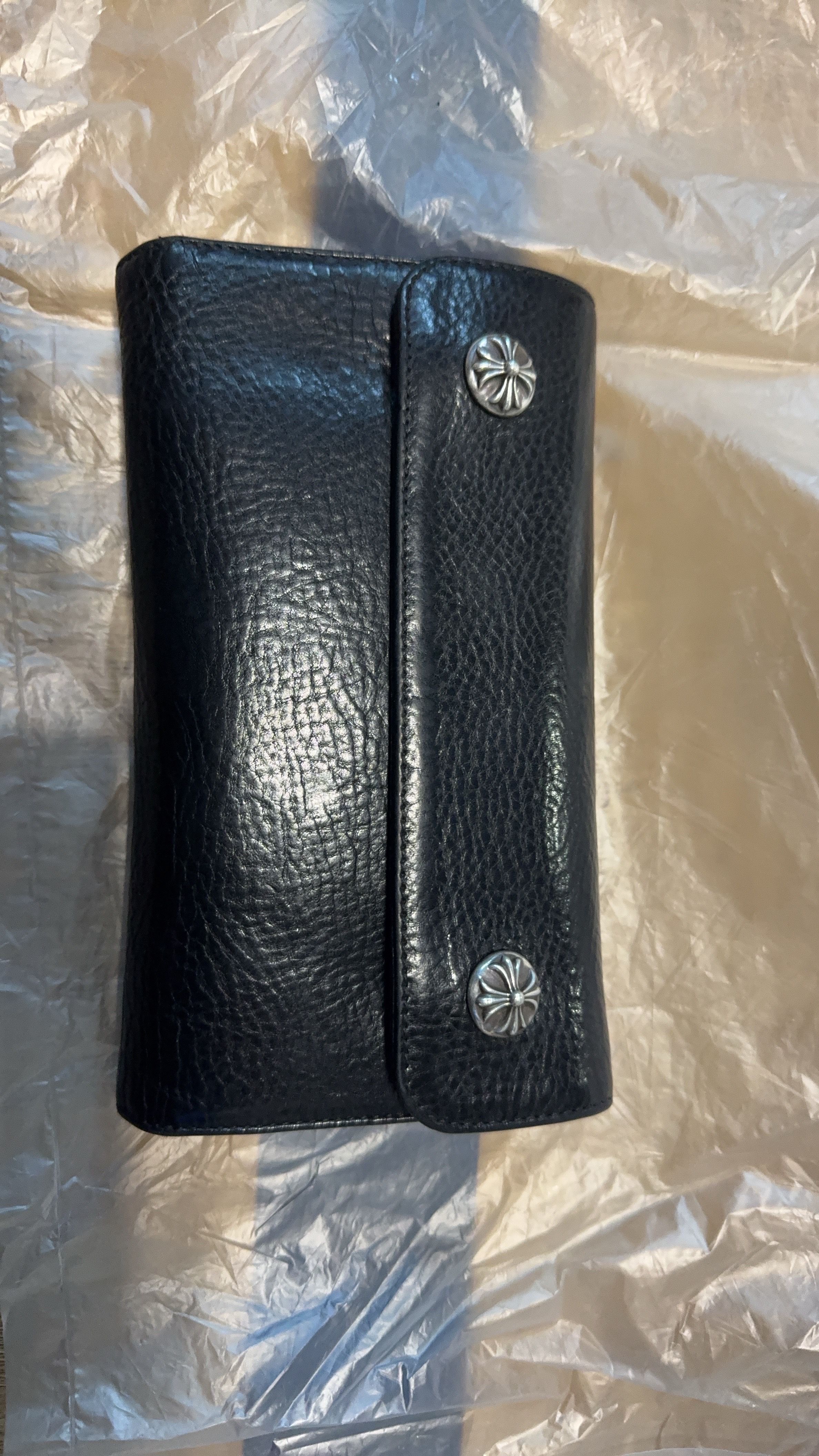 Chrome Hearts Wave Wallet Leather "Black"