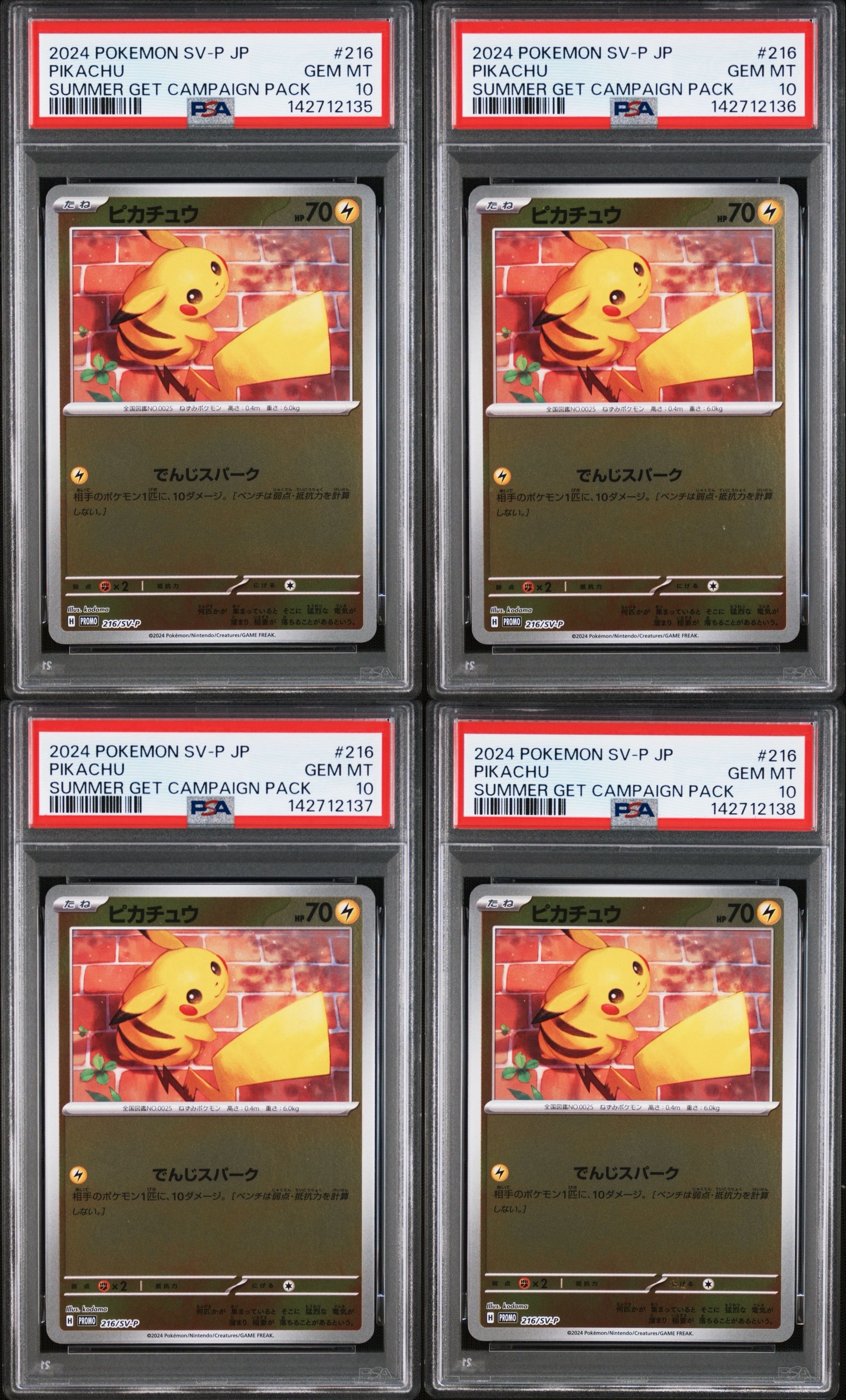 ピカチュウ P [SV-P 216](プロモカードパック「ポケカの夏がキタ!プロモカードGetキャンペーン!」)