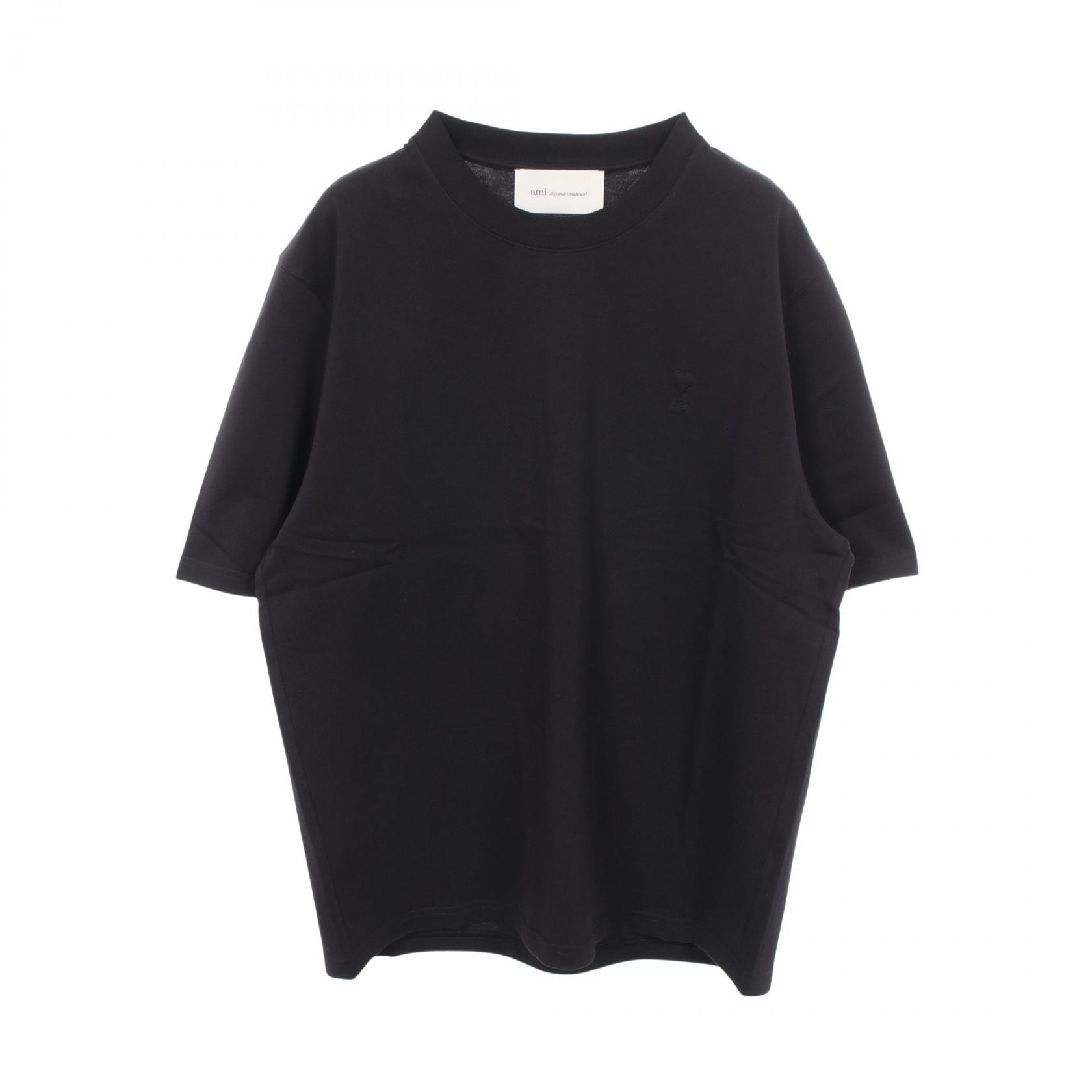 アミ AMI 半袖Tシャツ 衣料品 トップス コットン メンズ レディース ブラック系 UTS341.726001M 【新品】